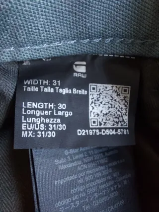 pantalón G-STAR RAW gris/azulado de hombre