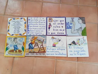 Azulejos decorativos con frases