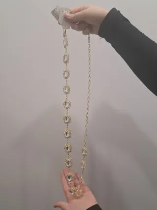 Bella Accessori Collana con Strass Dorata