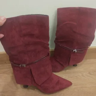 Botines burdeos talla 39