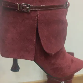 Botines burdeos talla 39