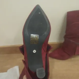 Botines burdeos talla 39