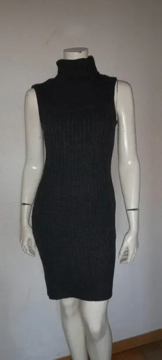 Vestido de punto gris GAS sin mangas