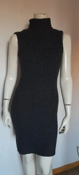 Vestido de punto gris GAS sin mangas