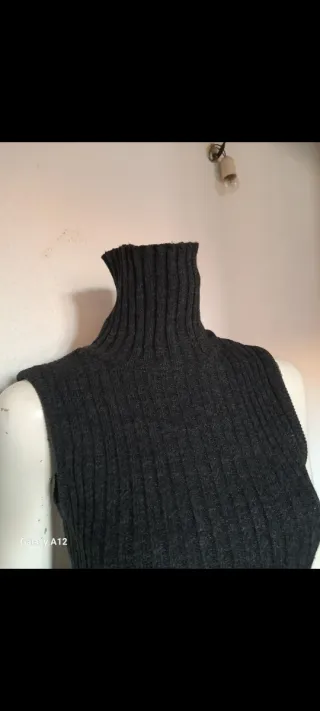 Vestido de punto gris GAS sin mangas