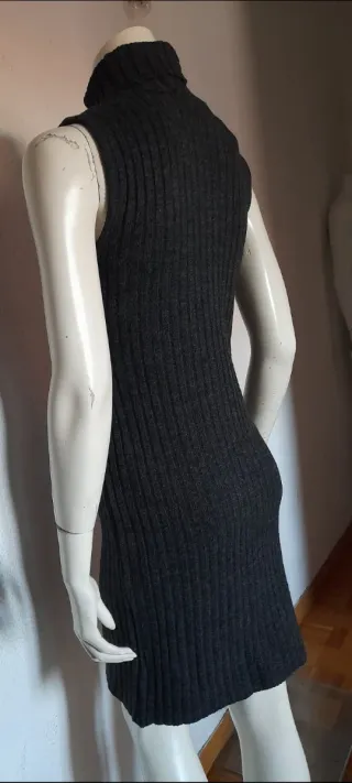 Vestido de punto gris GAS sin mangas
