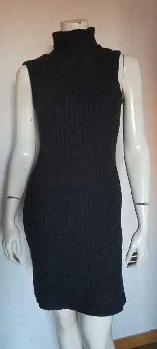 Vestido de punto gris GAS sin mangas