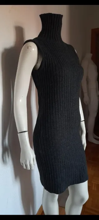 Vestido de punto gris GAS sin mangas