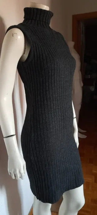 Vestido de punto gris GAS sin mangas