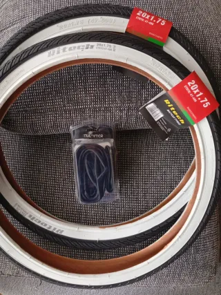 Juego 2 Cubiertas Ritech 20x1.75 y 1 cámara nueva