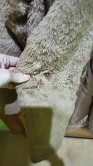 Abrigo de pelo marrón