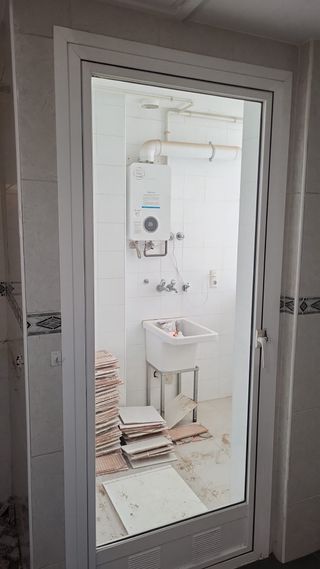 Puerta de cristal medida 2,20x0,90