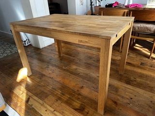 Mesa comedor extensible madera