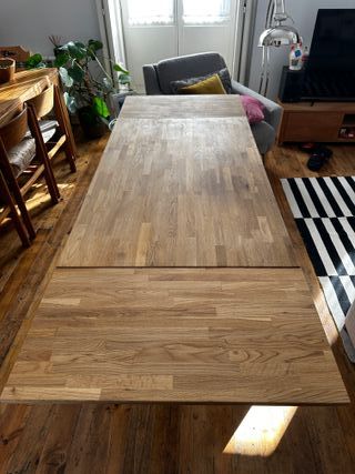 Mesa comedor extensible madera