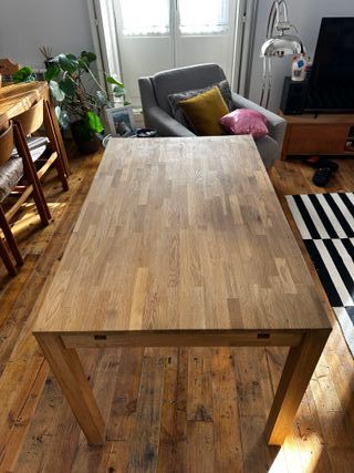 Mesa comedor extensible madera