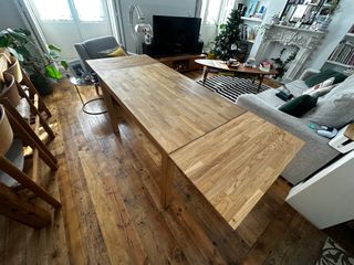 Mesa comedor extensible madera