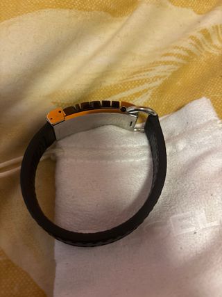 Pulsera Diesel Hombre Negra y Plateada