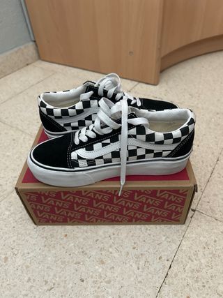 Vans Old Skool Plataforma Cuadros (precio negoc)