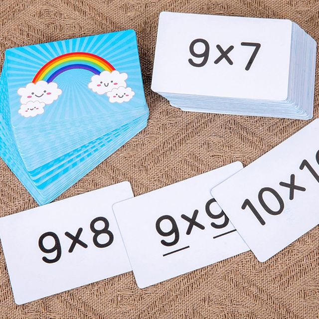 Tavola didattica in legno per la moltiplicazione