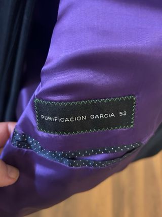Traje pana azul purificacion garcia