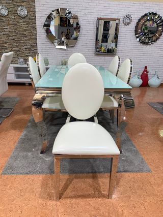 Mesa moderna con 6 sillas