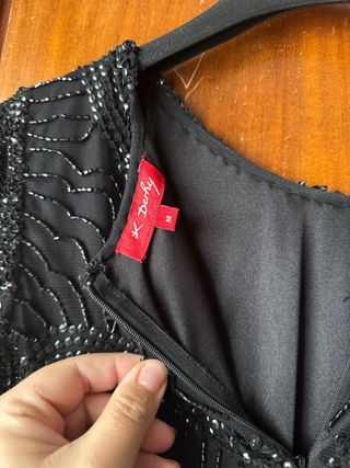 Vestido negro fiesta lentejuelas