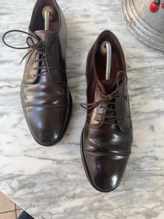 Brooks Brothers Made U.S.A. Scarpe Uomo 44 Marrone
