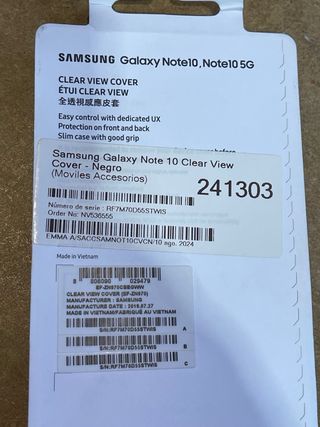 Cover Samsung Galaxy Note 10 Clear View
