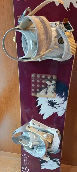 Tabla de Snowboard con Fijaciones decathlon