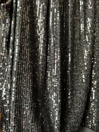 Blusa negra lentejuelas sin mangas