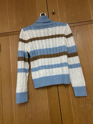 Jersey de cuello alto a rayas