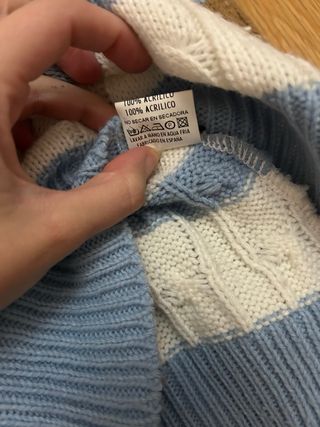 Jersey de cuello alto a rayas