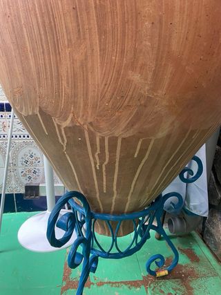 Jarrón de barro antiguo -más de 100 años