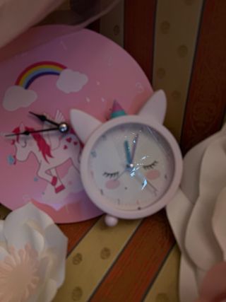 LOTE PRINCESA dosel de cama reloj pared decoración