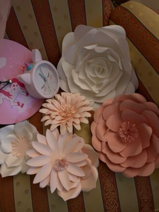 LOTE PRINCESA dosel de cama reloj pared decoración