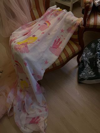 LOTE PRINCESA dosel de cama reloj pared decoración