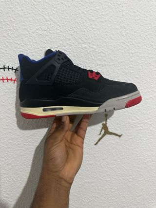 Air Jordan 4 Rare Air Nero/Blu