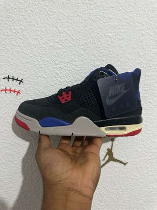 Air Jordan 4 Rare Air Nero/Blu