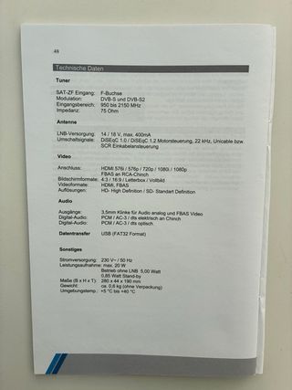 Receptor Satélite Grundig