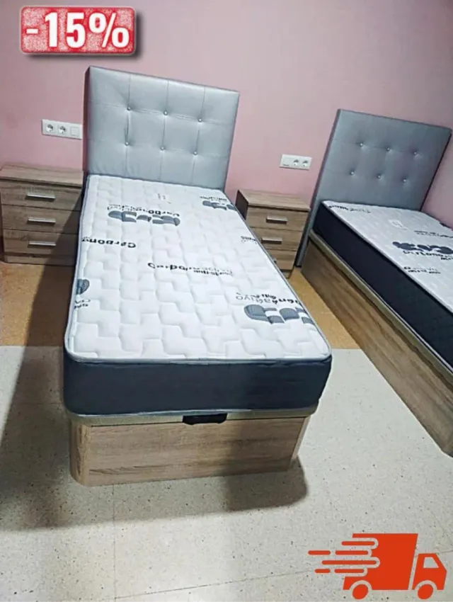 Cama canapé con colchón