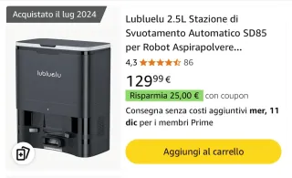 Lubluelu Stazione Svuotamento 2.5L