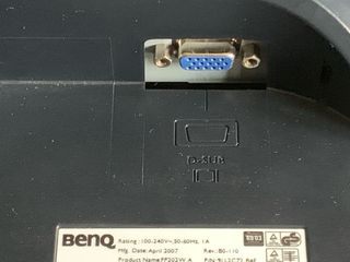 Monitor BenQ Plata y Negro