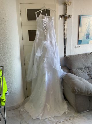 Vestido de Novia Talla 40 Blanco