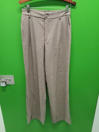 Pantalones de raya diplomática marrón