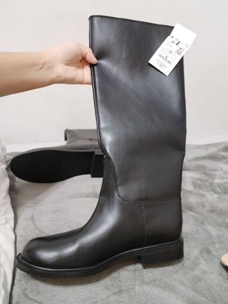 Botas altas Pull&Bear negras