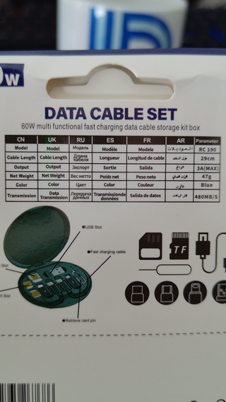 Kit Cables de datos USB Conectores Universal JB