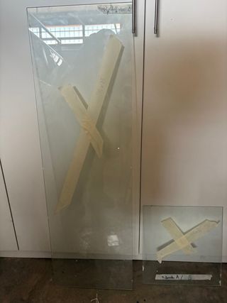 Cristales de diferentes tamaños.