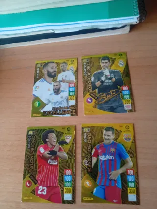 4 Cromos Adrenalyn XL Balón de Oro