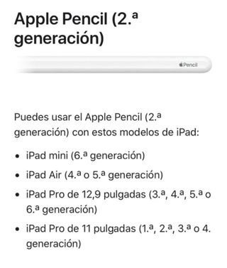 Apple Pencil 2ª Gen sin usar