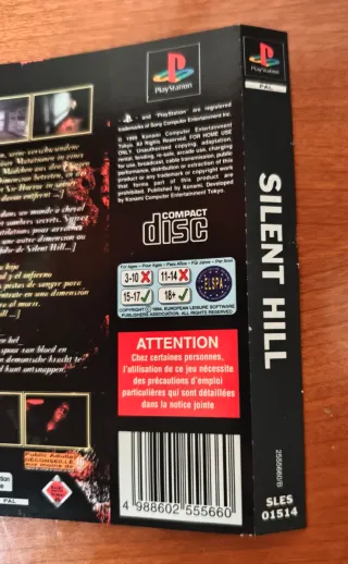 Silent Hill PS1 Portada y Contraportada